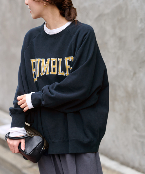 JOURNAL STANDARD relume(ジャーナルスタンダード レリューム)の「ヴィンテージロゴスウェット(スウェット・レディース・ネイビー/ブラウン/チャコールグレー・FREE)」の9枚目の写真