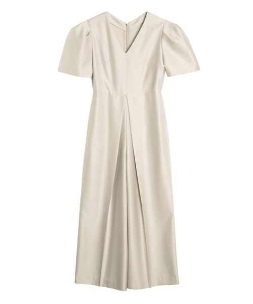 ELENDEEK(エレンディーク)の「センタータックオールインワン(つなぎ/オールインワン・レディース・ベージュ/ブラック・02/01)」の3枚目の写真