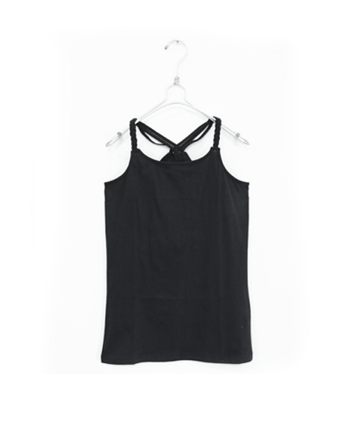 and it_(アンドイット)の「三つ編みストラップコットンキャミソール(キャミソール・レディース・オフホワイト/ネイビー/ブラック/ブルーグリーン/グレー/ピンク/ブラウン系その他・LARGE/MEDIUM/X-LARGE)」の3枚目の写真