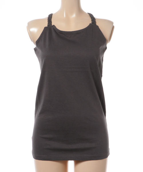 and it_(アンドイット)の「三つ編みストラップコットンキャミソール(キャミソール・レディース・オフホワイト/ネイビー/ブラック/ブルーグリーン/グレー/ピンク/ブラウン系その他・LARGE/MEDIUM/X-LARGE)」の4枚目の写真