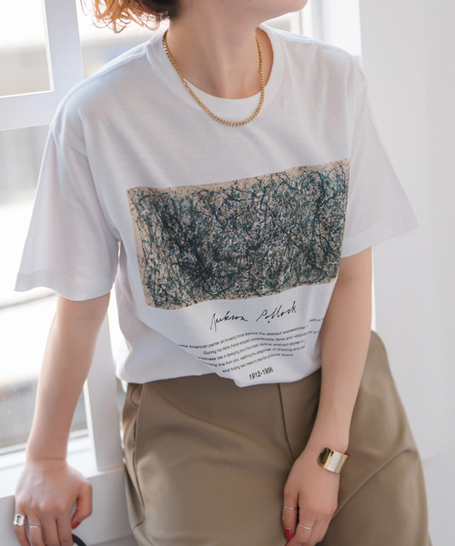 Spick and span スピックアンドスパンAUTHEN Tシャツ 追加》AUTHEN / オーセン NUMBERING FLOCKY T-SHIRT（Tシャツ