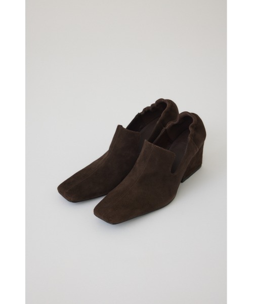 RIM.ARK(リムアーク)の「Suede square toe heel スエードスクエアトゥヒール(パンプス・レディース・ブラック/ブラウン・36/37/38/39)」の1枚目の写真