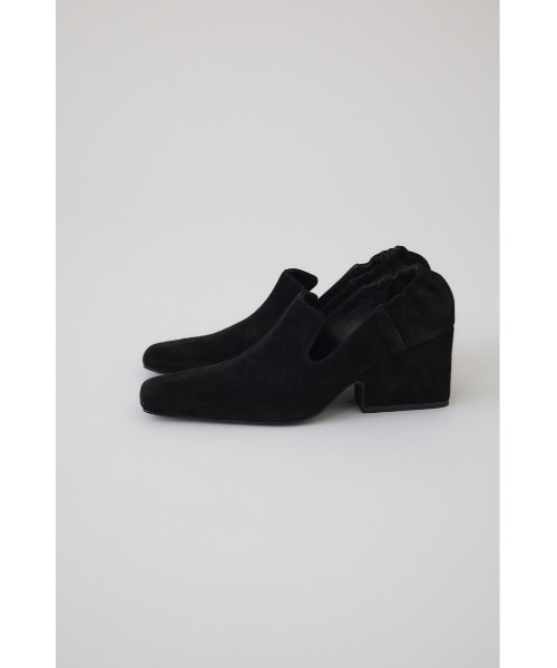 RIM.ARK(リムアーク)の「Suede square toe heel スエードスクエアトゥヒール(パンプス・レディース・ブラック/ブラウン・36/37/38/39)」の6枚目の写真