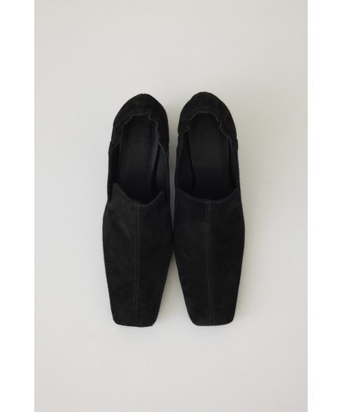 RIM.ARK(リムアーク)の「Suede square toe heel スエードスクエアトゥヒール(パンプス・レディース・ブラック/ブラウン・36/37/38/39)」の7枚目の写真