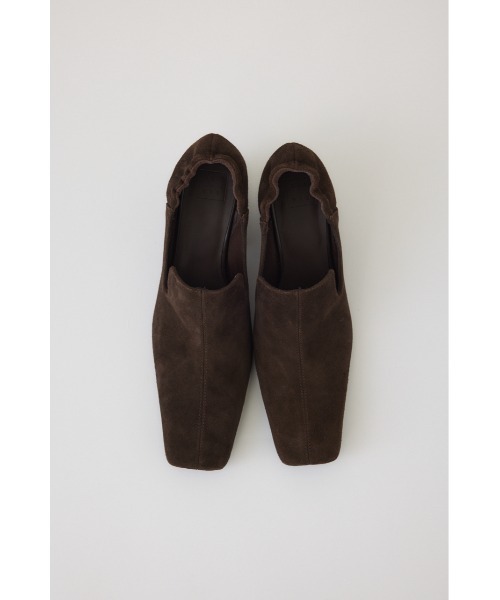 RIM.ARK(リムアーク)の「Suede square toe heel スエードスクエアトゥヒール(パンプス・レディース・ブラック/ブラウン・36/37/38/39)」の9枚目の写真