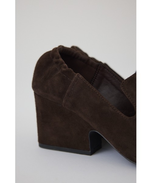 RIM.ARK(リムアーク)の「Suede square toe heel スエードスクエアトゥヒール(パンプス・レディース・ブラック/ブラウン・36/37/38/39)」の12枚目の写真