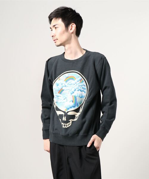 ALDIES(アールディーズ)の「Steal Your Sweat ハンドペイントトレーナー(スウェット・メンズ・ブラック/ホワイト/グレー・MEDIUM/LARGE/SMALL)」の1枚目の写真