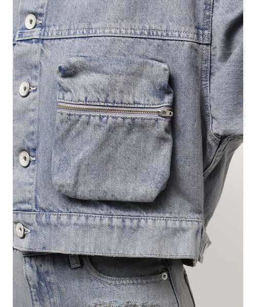 GYDA（ジェイダ）の「ZIP POCKETダメージショートデニムGジャン（デニムジャケット・レディース・ピンク/ブラック/ライトブルー・FREE）」の16枚目の写真