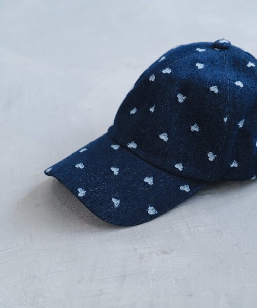 Kastane（カスタネ）の「デニムモノグラムキャップ（キャップ・レディース・サックスブルー/インディゴブルー/ネイビー・FREE）」の20枚目の写真