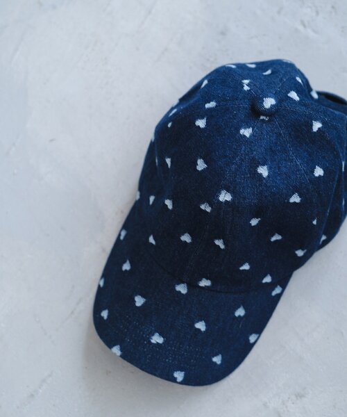 Kastane（カスタネ）の「デニムモノグラムキャップ（キャップ・レディース・サックスブルー/インディゴブルー/ネイビー・FREE）」の21枚目の写真