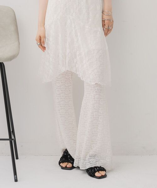 RETRO GIRL(レトロガール)の「フレアラフPT(その他パンツ・レディース・ホワイト系その他/ブラウン/ブラック/ブルー・FREE)」の1枚目の写真