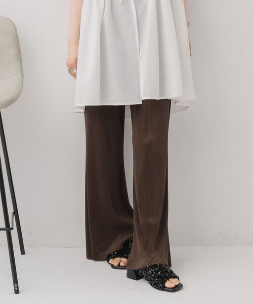 RETRO GIRL(レトロガール)の「フレアラフPT(その他パンツ・レディース・ホワイト系その他/ブラウン/ブラック/ブルー・FREE)」の3枚目の写真