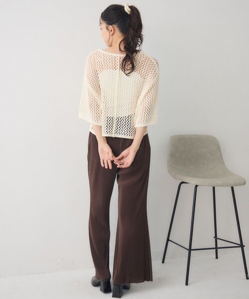 RETRO GIRL(レトロガール)の「フレアラフPT(その他パンツ・レディース・ホワイト系その他/ブラウン/ブラック/ブルー・FREE)」の6枚目の写真