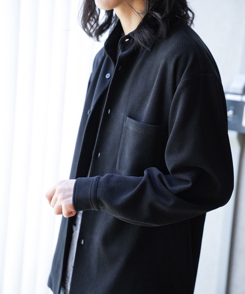RATTLE TRAP(ラトルトラップ)の「ハニカムジャガードオーバーシャツ(シャツ/ブラウス・メンズ・オフホワイト/カーキ/ブラック・M/L)」の16枚目の写真