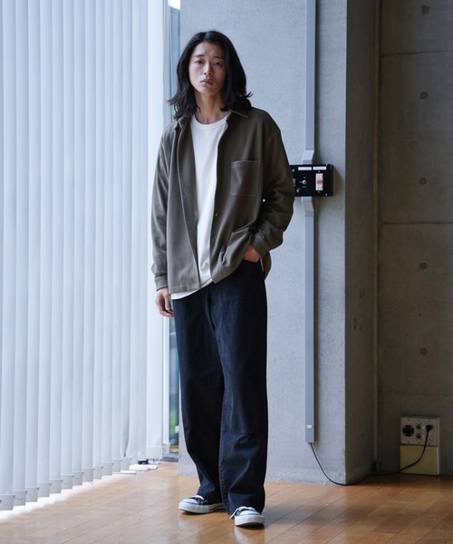 RATTLE TRAP(ラトルトラップ)の「ハニカムジャガードオーバーシャツ(シャツ/ブラウス・メンズ・オフホワイト/カーキ/ブラック・M/L)」の6枚目の写真