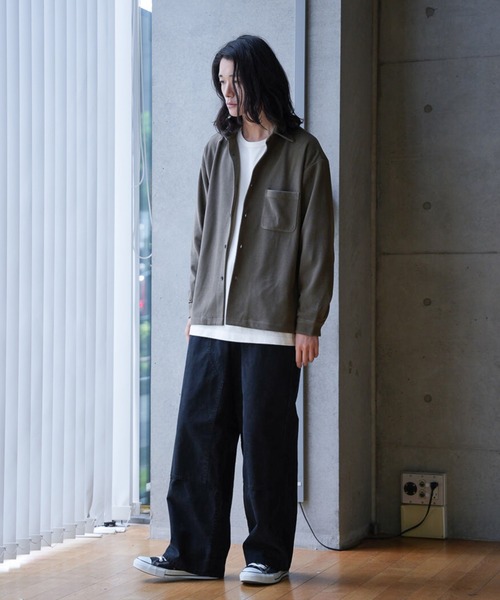 RATTLE TRAP(ラトルトラップ)の「ハニカムジャガードオーバーシャツ(シャツ/ブラウス・メンズ・オフホワイト/カーキ/ブラック・M/L)」の17枚目の写真
