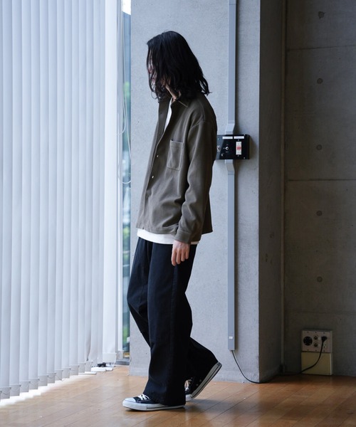 RATTLE TRAP(ラトルトラップ)の「ハニカムジャガードオーバーシャツ(シャツ/ブラウス・メンズ・オフホワイト/カーキ/ブラック・M/L)」の18枚目の写真