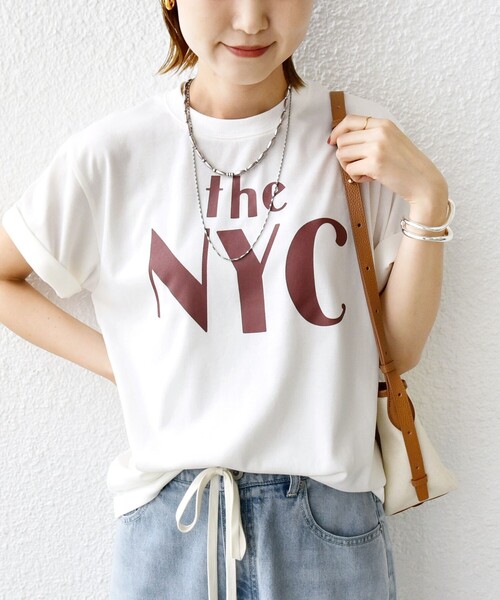 SHIPS(シップス)の「【WEB限定】コットン 天竺 ロゴ プリント TEE(Tシャツ/カットソー・レディース・ブラック/ホワイト/ライトホワイト/ダークグレー・ONE SIZE)」の3枚目の写真