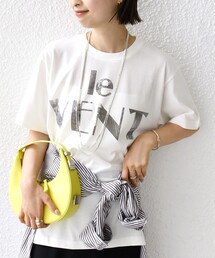 【WEB限定】コットン 天竺 ロゴ プリント TEE