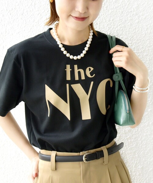 tシャツ 「WEB限定」コットン 天竺 ロゴ プリント TEE レディース WEB限定】コットン 天竺 ロゴ プリント TEE（Tシャツ/カットソー
