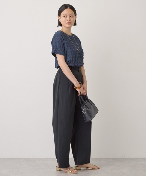 AMERICAN HOLIC(アメリカンホリック)の「ポコポコ半袖プルオーバー(Tシャツ/カットソー・レディース・アイボリー/ブラック/グレー/ラベンダー/ネイビー・L/M)」の9枚目の写真