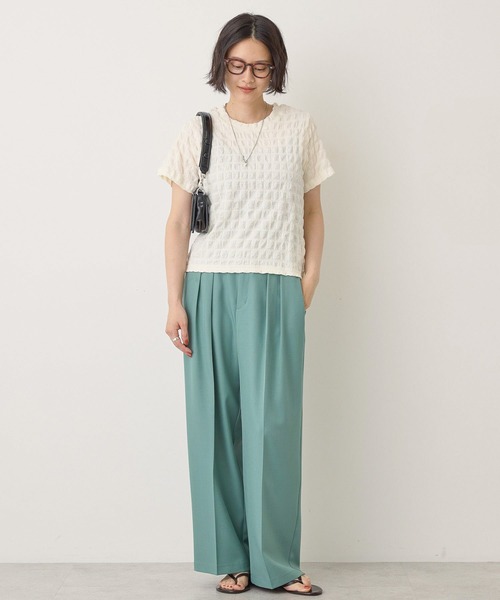 AMERICAN HOLIC(アメリカンホリック)の「ポコポコ半袖プルオーバー(Tシャツ/カットソー・レディース・アイボリー/ブラック/グレー/ラベンダー/ネイビー・L/M)」の14枚目の写真