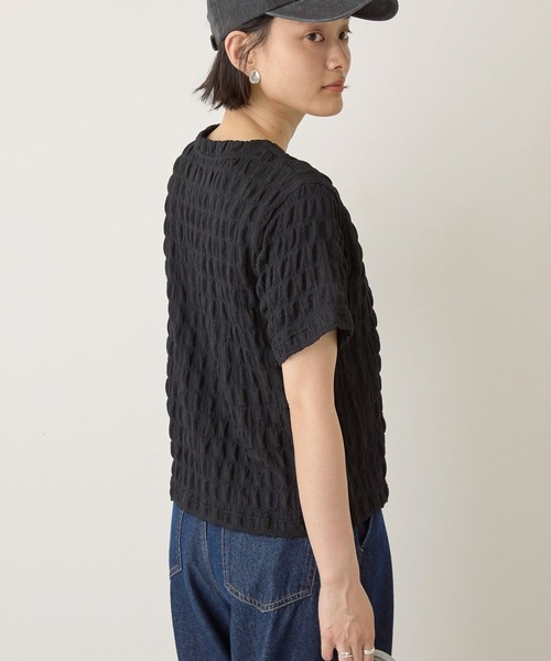 AMERICAN HOLIC(アメリカンホリック)の「ポコポコ半袖プルオーバー(Tシャツ/カットソー・レディース・アイボリー/ブラック/グレー/ラベンダー/ネイビー・L/M)」の20枚目の写真