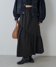 Lui's | ストライプカーブティアードスカート(スカート)