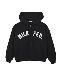 MILKFED. | ARCH LOGO ZIP UP HOODIE(パーカー)