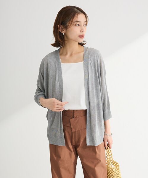 Green　Parks（グリーンパークス）の「マルチストラップテレコタンク（タンクトップ・レディース・オフホワイト/ブラック/ブラウン・FREE）」の6枚目の写真