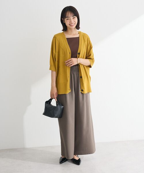 Green　Parks（グリーンパークス）の「マルチストラップテレコタンク（タンクトップ・レディース・オフホワイト/ブラック/ブラウン・FREE）」の17枚目の写真