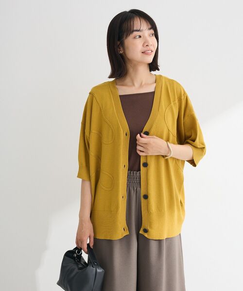 Green　Parks（グリーンパークス）の「マルチストラップテレコタンク（タンクトップ・レディース・オフホワイト/ブラック/ブラウン・FREE）」の18枚目の写真