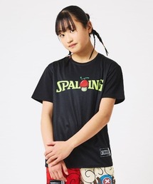 SPALDING（スポルディング）の「【SPALDING/スポルディング】ジュニア Tシャツ ONE PIECE ヒトヒトの実 ロゴ/吸水速乾機能・UVカット機能・アニメ半袖Tシャツ（Tシャツ/カットソー）」