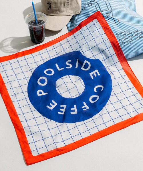 FREAK'S STORE(フリークスストア)の「別注 POOLSIDE COFFEE BANDANA/プールサイドコーヒー バンダナ(バンダナ/スカーフ・レディース・その他2・ONE SIZE)」の1枚目の写真