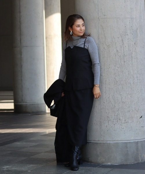 みさとさんコラボ】フロントボタンビスチェ＋カーブウエストタイト