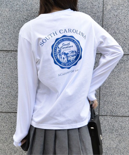 MODISH GAZE（モディシュガゼ）の「【MODISH GAZE】バックサークルロゴロンT（Tシャツ/カットソー・メンズ・アッシュグレー/グリーン系1/ブラック/ホワイト・MEDIUM/LARGE）」の11枚目の写真