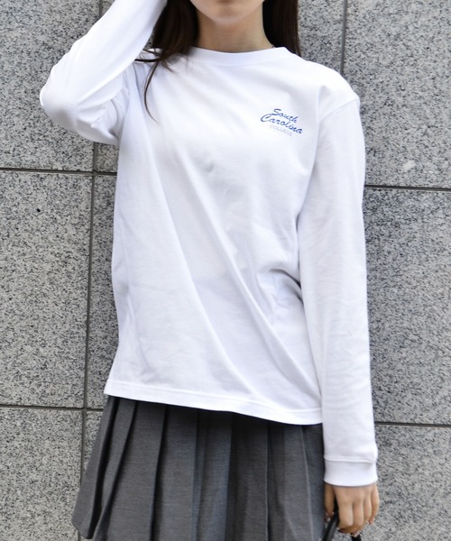 MODISH GAZE（モディシュガゼ）の「【MODISH GAZE】バックサークルロゴロンT（Tシャツ/カットソー・メンズ・アッシュグレー/グリーン系1/ブラック/ホワイト・MEDIUM/LARGE）」の15枚目の写真