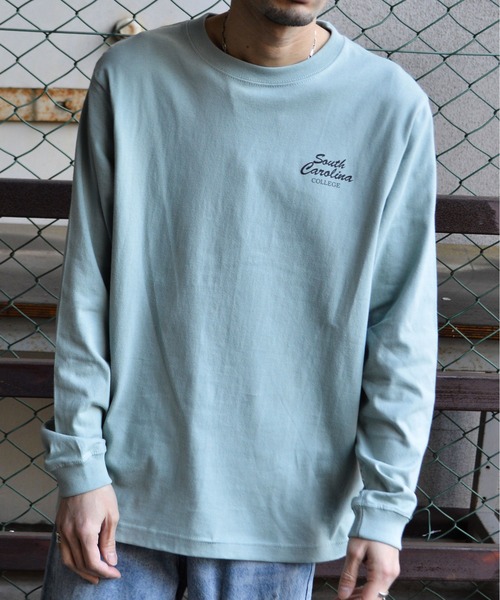 MODISH GAZE（モディシュガゼ）の「【MODISH GAZE】バックサークルロゴロンT（Tシャツ/カットソー・メンズ・アッシュグレー/グリーン系1/ブラック/ホワイト・MEDIUM/LARGE）」の20枚目の写真