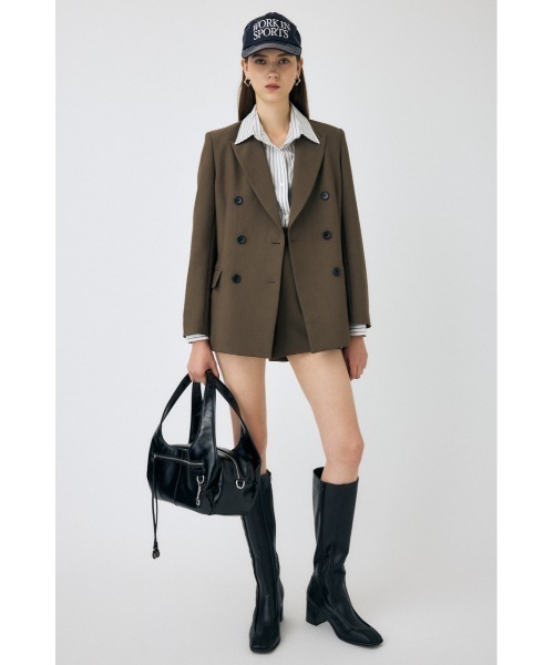 MOUSSY（マウジー）の「SATIN BASEBALL キャップ（キャップ・レディース・ブラウン/ダークネイビー・FREE）」の18枚目の写真