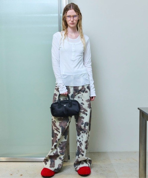 掲載5日迄メゾンスペシャルCOW Printedスカート36 MAISON SPECIAL スカート COW Printed Maxi Skirt/COWプリント