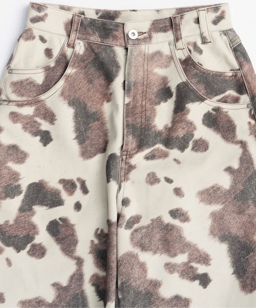 掲載5日迄メゾンスペシャルCOW Printedスカート36 MAISON SPECIAL スカート COW Printed Maxi Skirt/COWプリント
