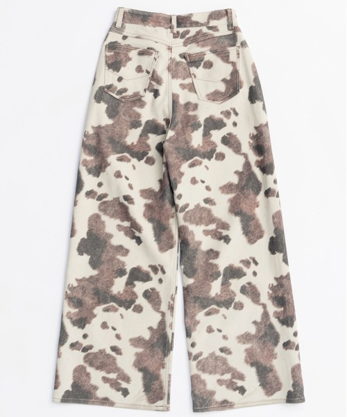 掲載5日迄メゾンスペシャルCOW Printedスカート36 MAISON SPECIAL スカート COW Printed Maxi Skirt/COWプリント