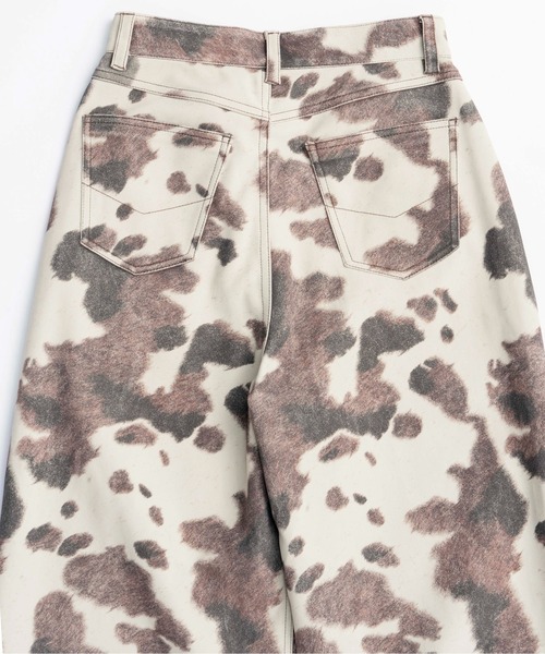 掲載5日迄メゾンスペシャルCOW Printedスカート36 MAISON SPECIAL スカート COW Printed Maxi Skirt/COWプリント