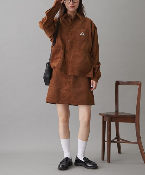 GEVACO(ゲバコ)の「【セットアップ対応】【GEVACO】コーデュロイシャツジャケット(その他アウター・レディース・キャメル/アイボリー/ブラック・MEDIUM/LARGE/SMALL)」の21枚目の写真