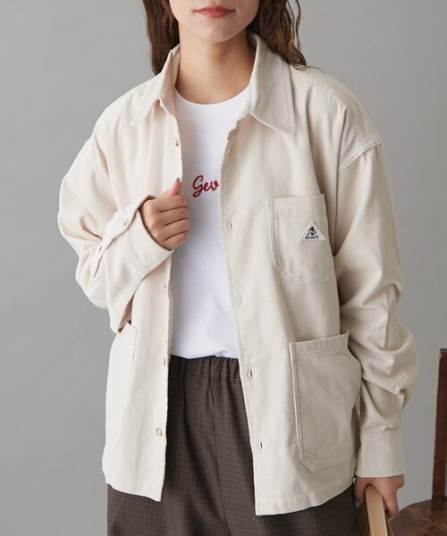 GEVACO(ゲバコ)の「【セットアップ対応】【GEVACO】コーデュロイシャツジャケット(その他アウター・レディース・キャメル/アイボリー/ブラック・MEDIUM/LARGE/SMALL)」の16枚目の写真