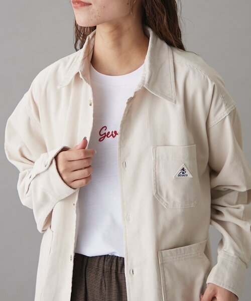GEVACO(ゲバコ)の「【セットアップ対応】【GEVACO】コーデュロイシャツジャケット(その他アウター・レディース・キャメル/アイボリー/ブラック・MEDIUM/LARGE/SMALL)」の15枚目の写真