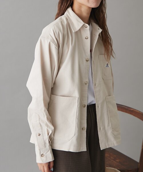GEVACO(ゲバコ)の「【セットアップ対応】【GEVACO】コーデュロイシャツジャケット(その他アウター・レディース・キャメル/アイボリー/ブラック・MEDIUM/LARGE/SMALL)」の14枚目の写真