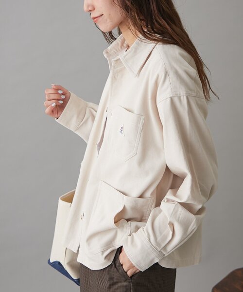 GEVACO(ゲバコ)の「【セットアップ対応】【GEVACO】コーデュロイシャツジャケット(その他アウター・レディース・キャメル/アイボリー/ブラック・MEDIUM/LARGE/SMALL)」の13枚目の写真