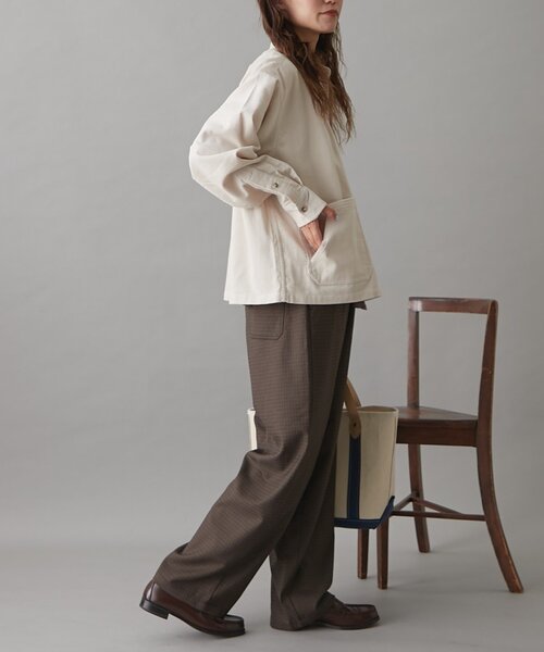 GEVACO(ゲバコ)の「【セットアップ対応】【GEVACO】コーデュロイシャツジャケット(その他アウター・レディース・キャメル/アイボリー/ブラック・MEDIUM/LARGE/SMALL)」の10枚目の写真