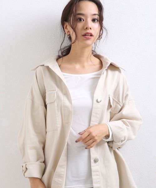 CLOTHY（クロシィ）の「【薄手なのにしっかり保温！裏微起毛インナー】プラズマヒート２WAYネックインナー(Vネック・クルーネック)（インナーウェア/肌着・レディース・ブラック/ピンクベージュ/オフホワイト/チャコールグレー/グレー/ネイビー/ベージュ・MEDIUM/X-LARGE）」の14枚目の写真